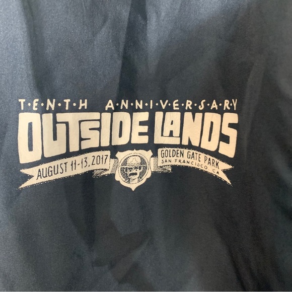 2017 Outside lands Staff light rain hoodie jacket. Size L. 10th anniversery. - Picture 2 of 8
